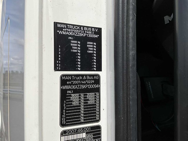 2019 man tgx 18.460 4x2 euro6 vrachtwagen - afbeelding 37 van  37