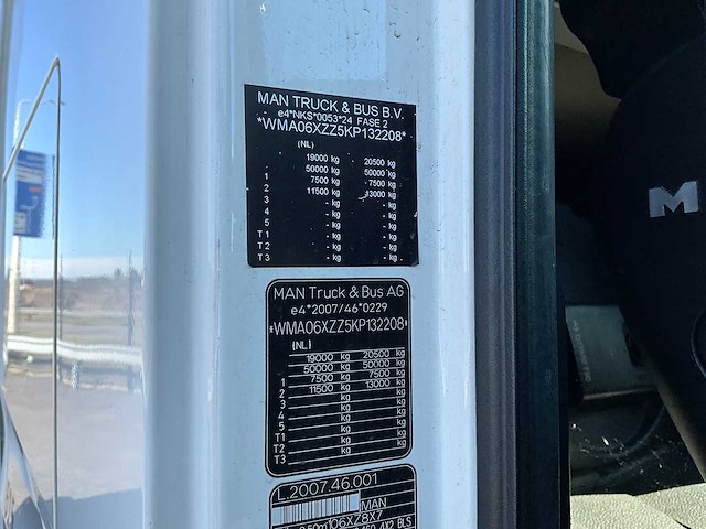 2019 man tgx 18.460 4x2 euro6 vrachtwagen - afbeelding 36 van  36