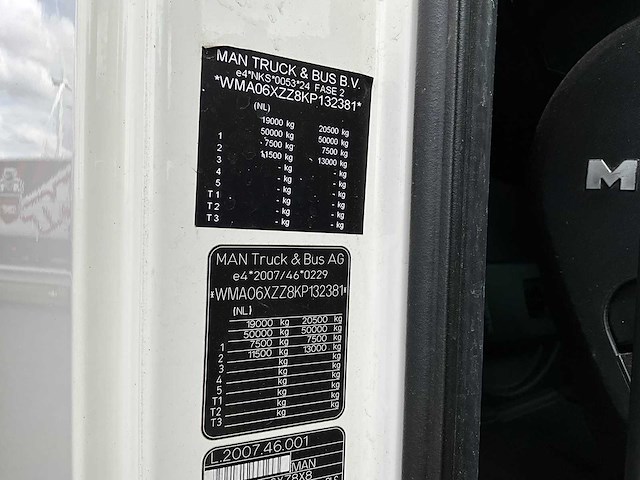 2019 man tgx 18.460 4x2 euro6 vrachtwagen - afbeelding 35 van  35