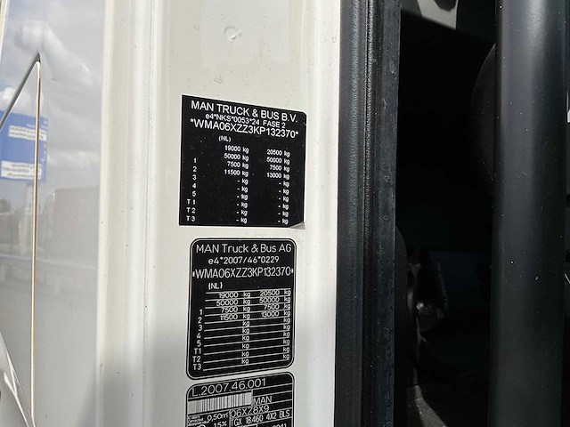 2019 man tgx 18.460 4x2 euro6 vrachtwagen - afbeelding 35 van  37