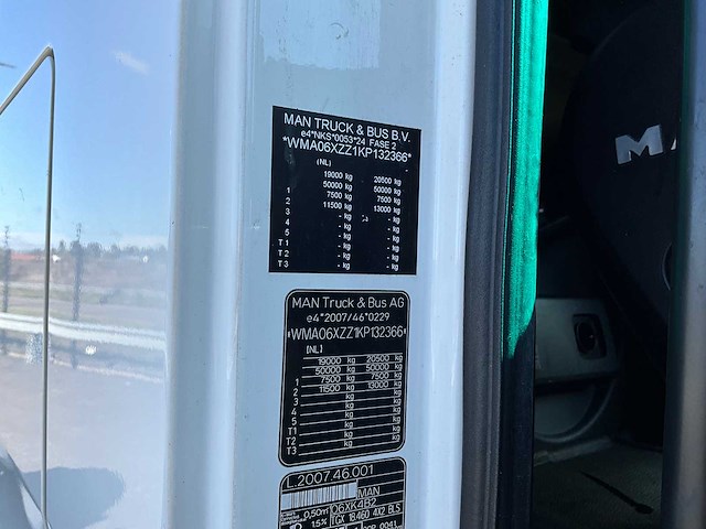 2019 man tgx 18.460 4x2 euro6 vrachtwagen - afbeelding 34 van  34