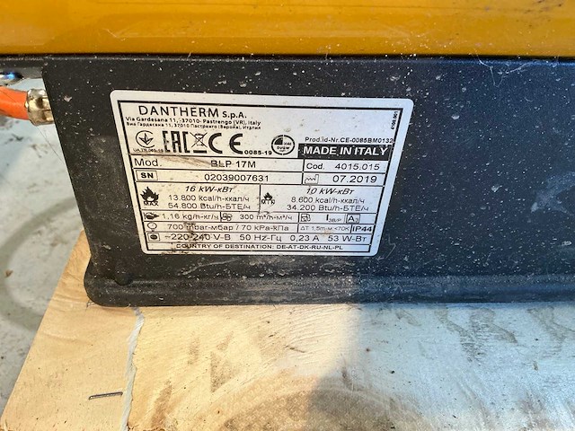 2019 master blp 17 m gasheater - afbeelding 3 van  3