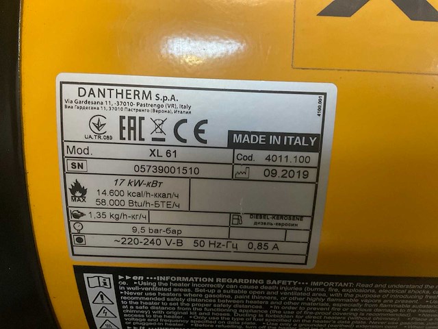 2019 master xl 61 heteluchtkanon - afbeelding 4 van  4