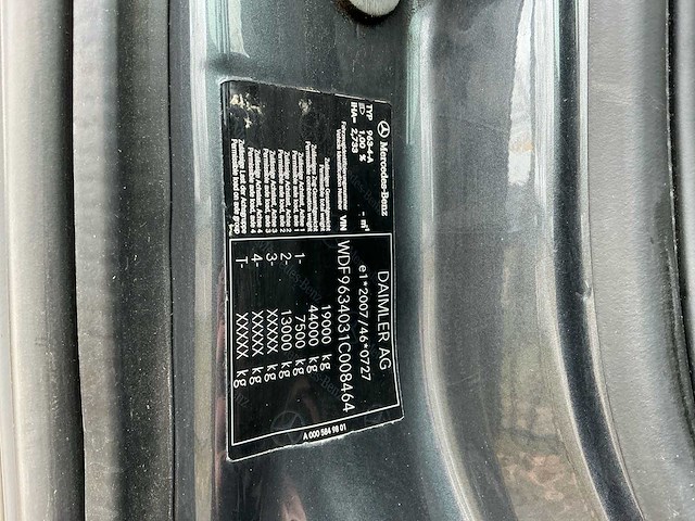 2019 mercedes-benz actros 1945 vrachtwagen - afbeelding 14 van  24