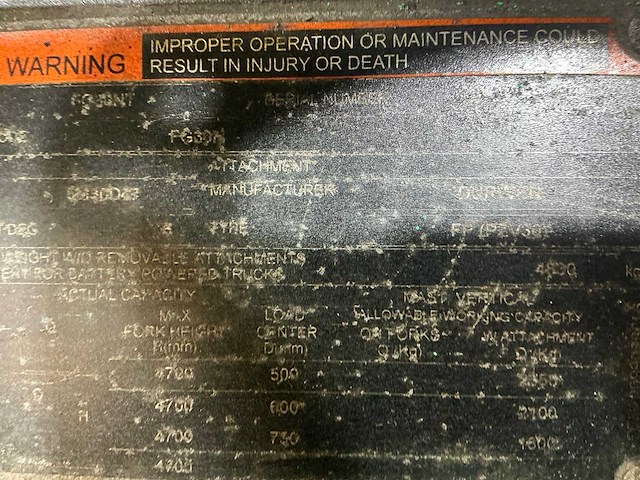 2019 mitsubishi fg30n vorkheftruck - afbeelding 8 van  16