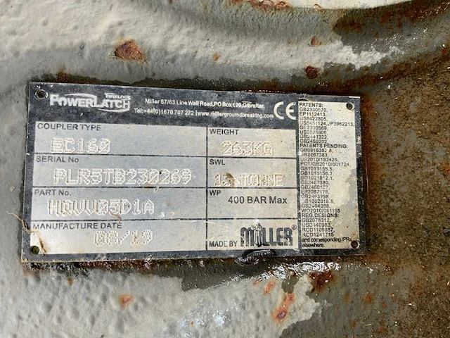 2019 muller/powerlatch ec160 snelwissel - afbeelding 7 van  8