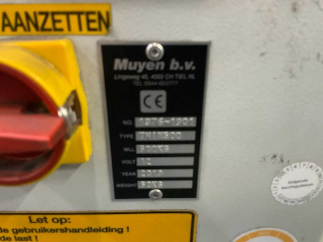 2019 muyen twin 500 vacuümheffer - afbeelding 5 van  7