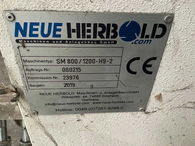 2019 neue herbold sm800/1200-h9-2 granulator behuizing met rotor - afbeelding 3 van  9