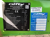 2019 nifty 150tace mk1b hoogwerker - afbeelding 6 van  15
