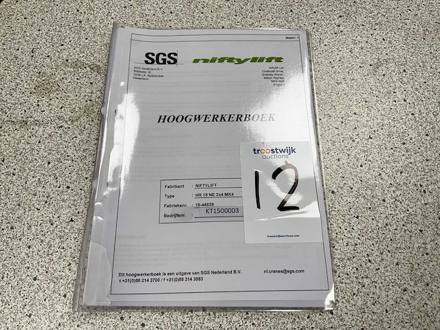 2019 nifty hr15ne 2x4 mk4 kniktelescoophoogwerker - afbeelding 17 van  24