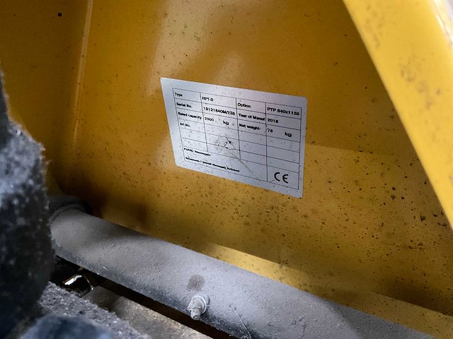2019 papro hpt-d hand hydraulische palletwagen - afbeelding 4 van  4