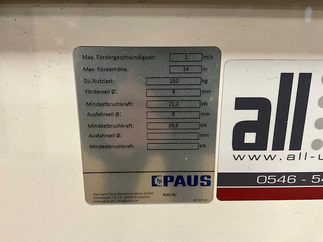 2019 paus easy 24 wh ladderlift aanhangwagen, 81-wv-nt - afbeelding 5 van  23