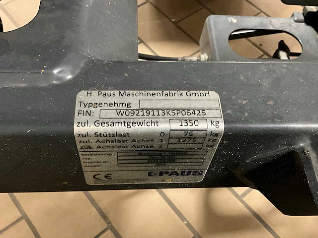 2019 paus easy 24 wh ladderlift aanhangwagen, 81-wv-nt - afbeelding 16 van  23