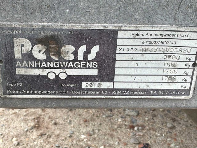 2019 peters machinetransporter - afbeelding 4 van  12