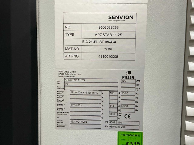 2019 piller / senvion apostab 11 2s voedingsregelaar - afbeelding 2 van  3