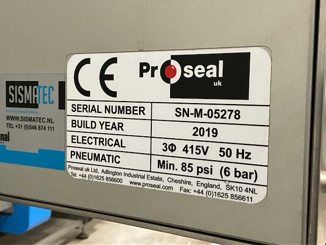 2019 proseal gt1s traysealer - afbeelding 6 van  19