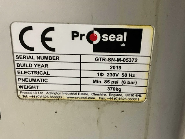2019 proseal gtr traysealer - afbeelding 7 van  15