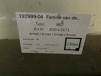 2019 qbiq 662 deur, industriële look (2x) - afbeelding 3 van  3