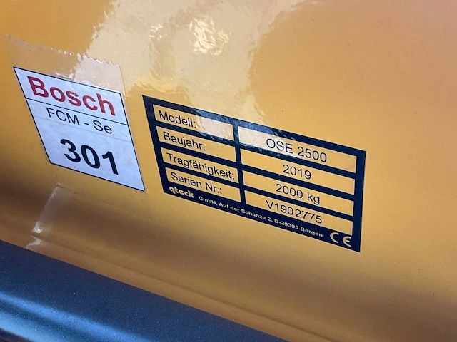 2019 qtech ose2500 hand hydraulische palletwagen - afbeelding 5 van  5