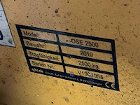 2019 qtech ose2500 hand hydraulische palletwagen - afbeelding 5 van  5