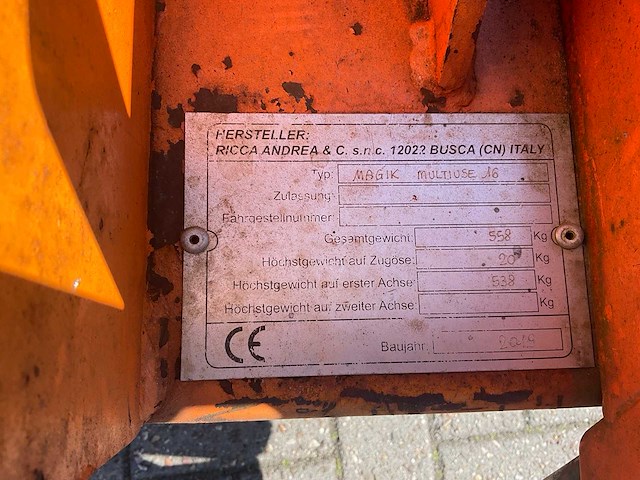 2019 ricca 36m 120 kloofmachine - afbeelding 3 van  5