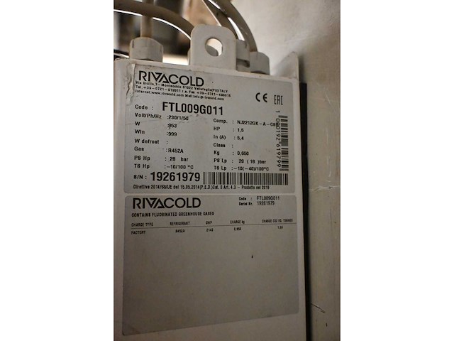 2019 rivacold ftl009g011 stekkerklare vriescel - afbeelding 2 van  10