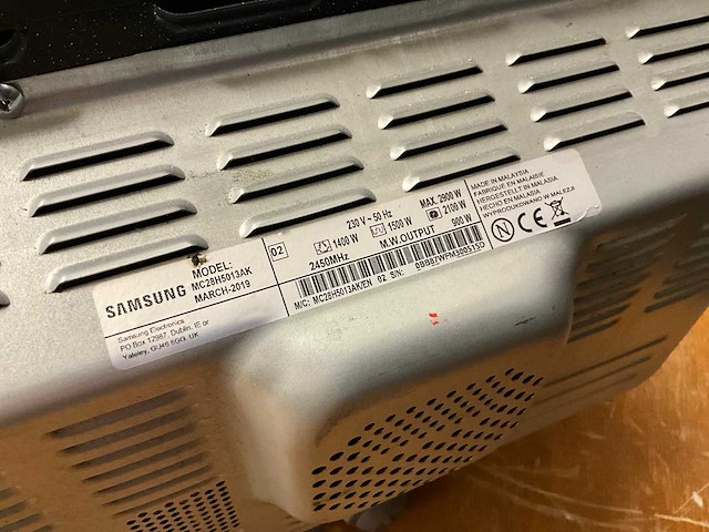 2019 samsung mc28h5013 magnetron - afbeelding 7 van  7
