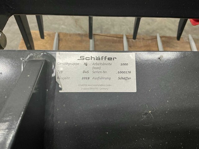 2019 schäffer d+s hydraulische mestklem ongebruikt - afbeelding 2 van  7