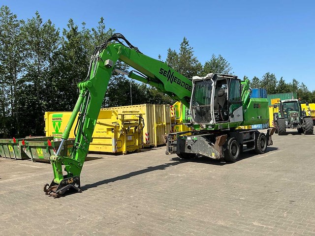 2019 sennebogen 818 banden graafmachine - afbeelding 1 van  21