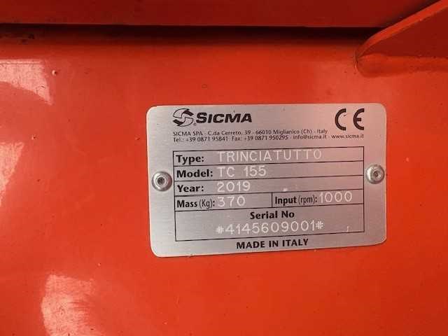 2019 sicma tc155 klepelmaaier - afbeelding 6 van  8