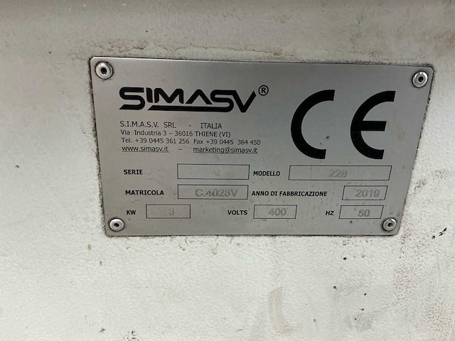 2019 simasv 228 uithoekmachine - afbeelding 7 van  7