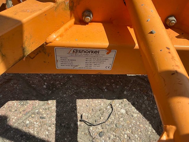 2019 snorkel ml12c kanaallift - afbeelding 2 van  10