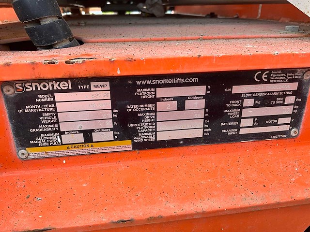 2019 snorkel s3219e hoogwerker - afbeelding 6 van  14