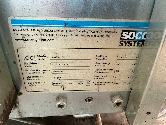2019 soco system t-402 dozensluitmachine - afbeelding 7 van  15