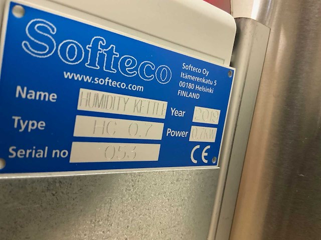2019 softeco hc 0.7 - humidity chambre luchtvochtigheids testkamer - afbeelding 5 van  6