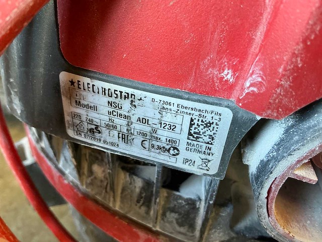 2019 starmix uclean adl 1232 bouwstofzuiger - afbeelding 3 van  3
