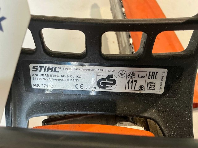 2019 stihl ms271 kettingzaag - afbeelding 2 van  2