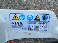 2019 stihl msa 220c kettingzaag en lader - afbeelding 7 van  9