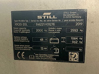 2019 still rx20-20l vorkheftruck - afbeelding 34 van  41