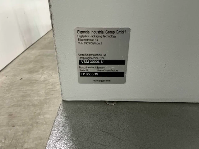 2019 strapex vsm3000l sl-u - omsnoeringsmachine - afbeelding 2 van  16