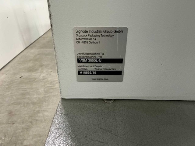 2019 strapex vsm3000l sl-u - omsnoeringsmachine - afbeelding 2 van  16
