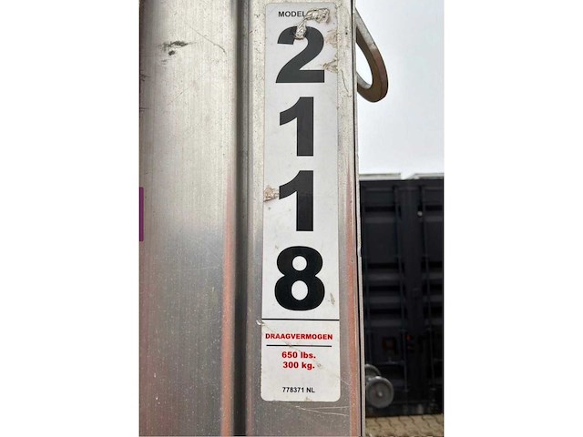 2019 sumner manufacturing 2118 materiaallift / kanaallift - afbeelding 8 van  9