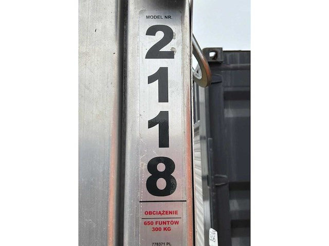 2019 sumner manufacturing 2118 materiaallift / kanaallift - afbeelding 8 van  9