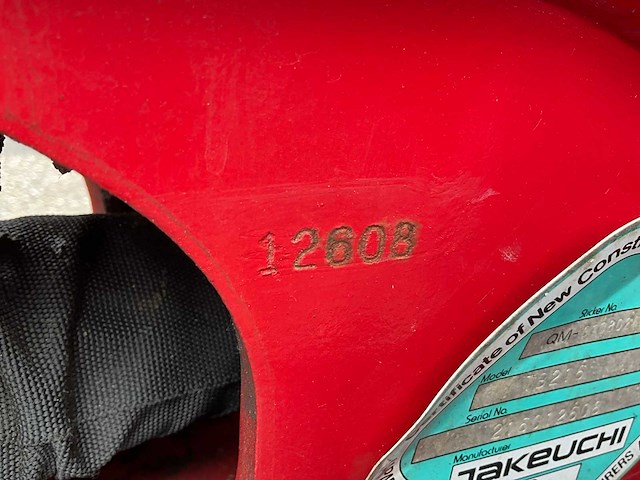 2019 takeuchi tb216 minigraafmachine - afbeelding 14 van  14