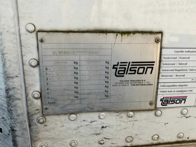 2019 talson f1520 oplegger - afbeelding 4 van  36