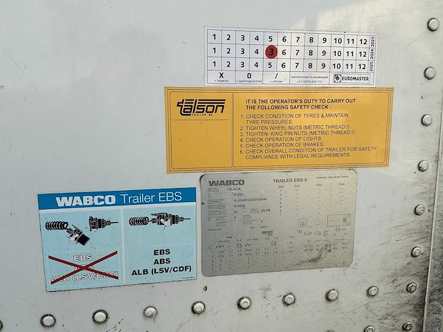 2019 talson f1520 oplegger - afbeelding 7 van  36