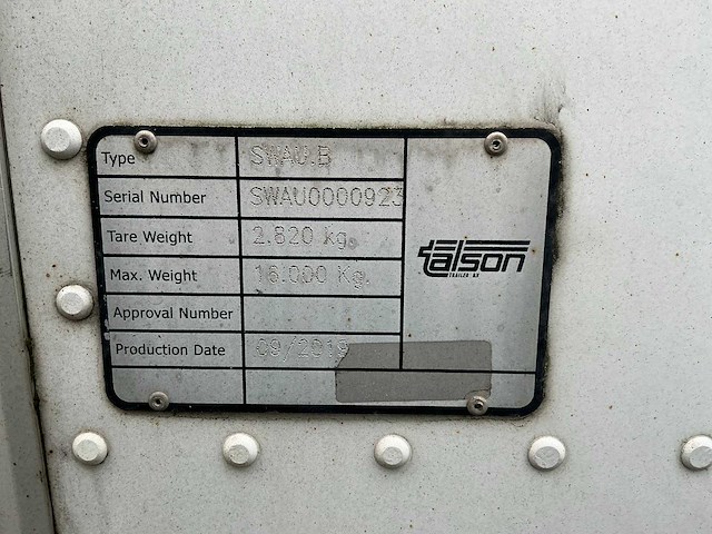 2019 talson swau.b wissellaadbak - afbeelding 6 van  14