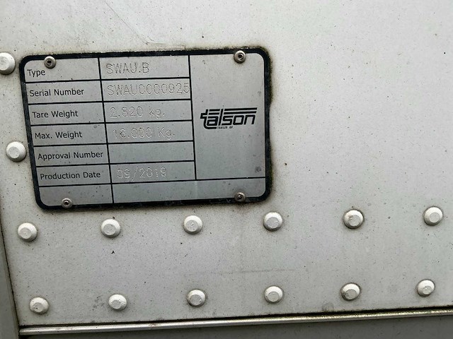 2019 talson swau.b wissellaadbak - afbeelding 9 van  9