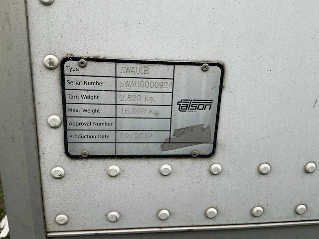 2019 talson swau.b wissellaadbak - afbeelding 6 van  14