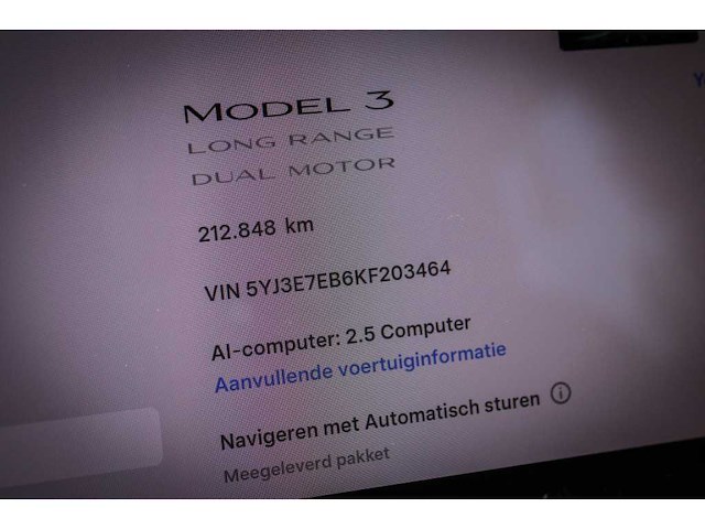 2019 tesla model 3 long range awd 75kwh car xp-746-f - afbeelding 8 van  18